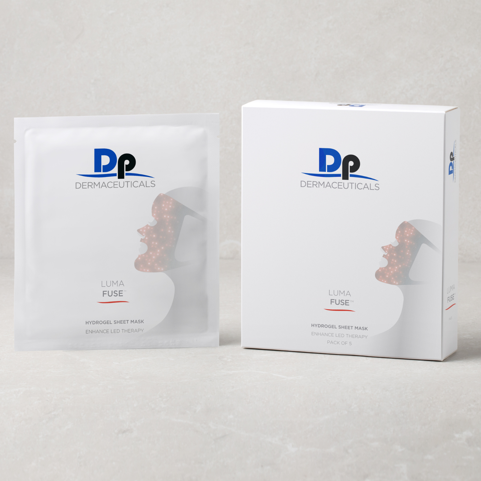 LumaFuse Hydrogel Sheet Mask - FACE (Box of 5) 3